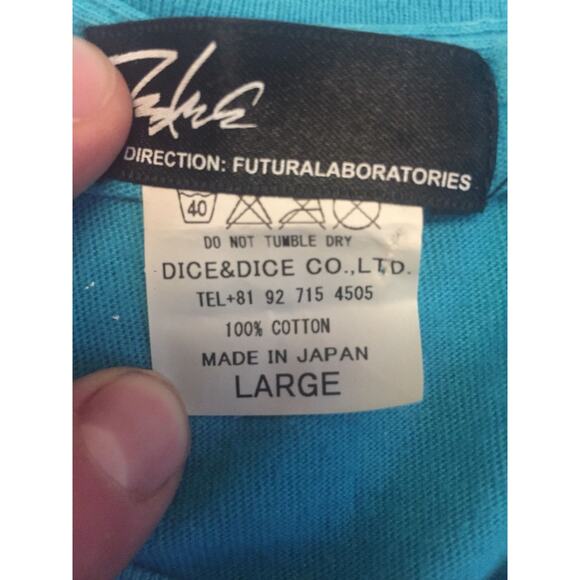 Futura Laboratories FL 2000 Teal Vintage Logo Tee - Picture 4 of 4